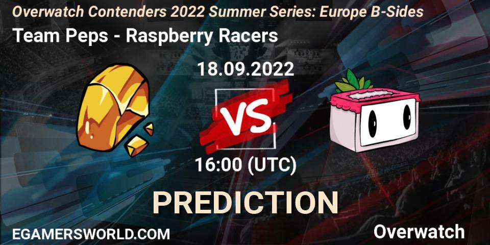 Prognoza Team Peps - Raspberry Racers. 18.09.2022 at 16:00, Overwatch, Overwatch Contenders 2022 Summer Series: Europe B-Sides
