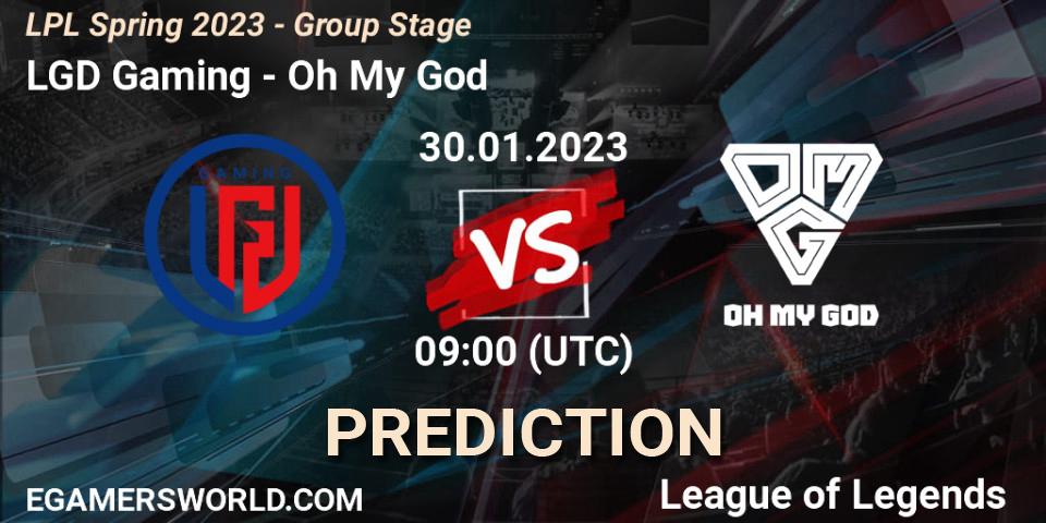 Prognoza LGD Gaming - Oh My God. 30.01.23, LoL, LPL Spring 2023 - Group Stage