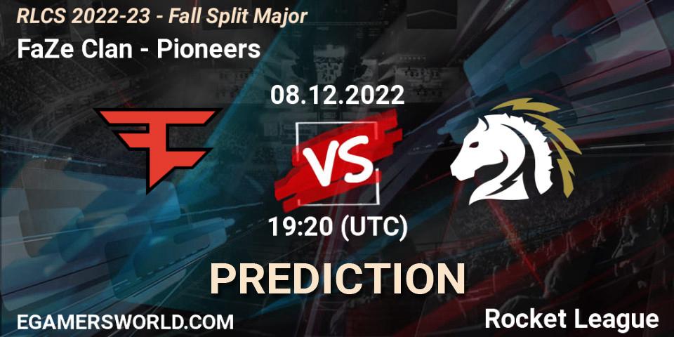 Prognoza FaZe Clan - Pioneers. 08.12.22, Rocket League, RLCS 2022-23 - Fall Split Major