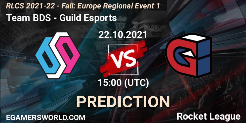 Prognoza Team BDS - Guild Esports. 22.10.2021 at 15:00, Rocket League, RLCS 2021-22 - Fall: Europe Regional Event 1
