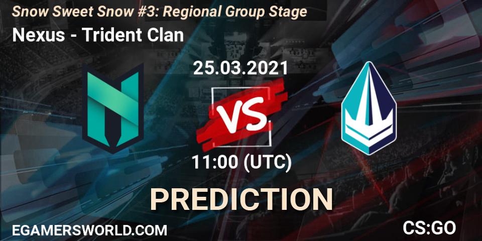 Prognoza Nexus - Trident Clan. 25.03.2021 at 11:00, Counter-Strike (CS2), Snow Sweet Snow #3: Regional Group Stage