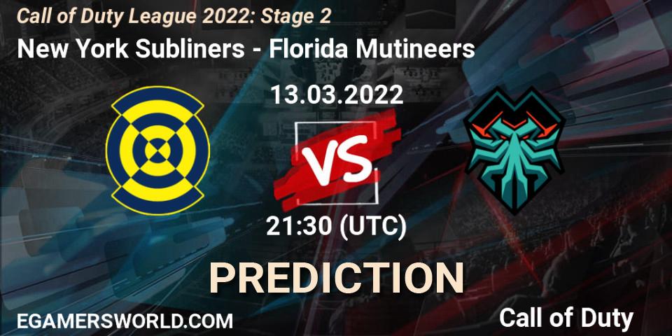 Prognoza New York Subliners - Florida Mutineers. 13.03.2022 at 20:30, Call of Duty, Call of Duty League 2022: Stage 2
