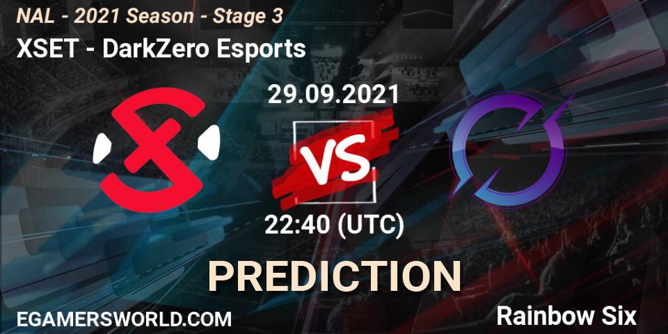 Prognoza XSET - DarkZero Esports. 29.09.2021 at 22:40, Rainbow Six, NAL - 2021 Season - Stage 3