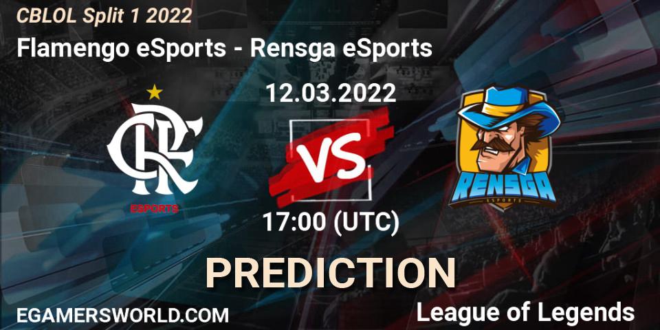 Prognoza Flamengo eSports - Rensga eSports. 12.03.2022 at 17:10, LoL, CBLOL Split 1 2022