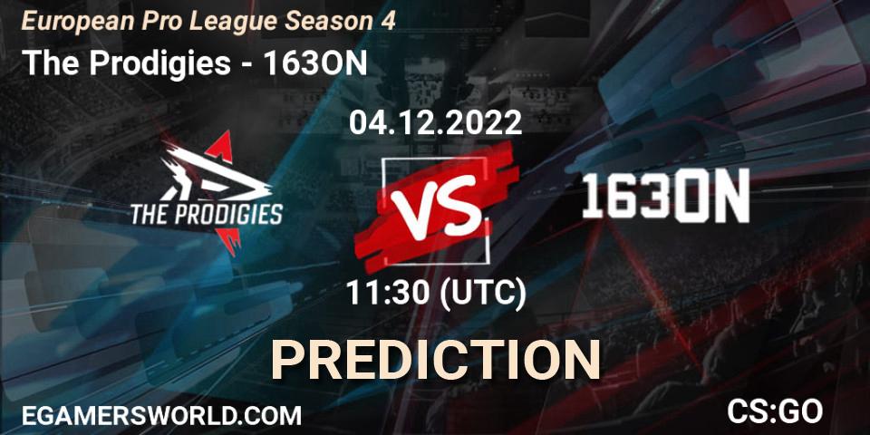 Prognoza The Prodigies - 163ON. 04.12.2022 at 11:30, Counter-Strike (CS2), European Pro League Season 4