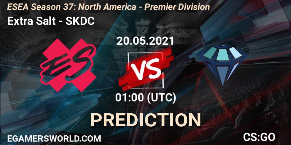 Prognoza Extra Salt - SKDC. 20.05.2021 at 01:00, Counter-Strike (CS2), ESEA Season 37: North America - Premier Division