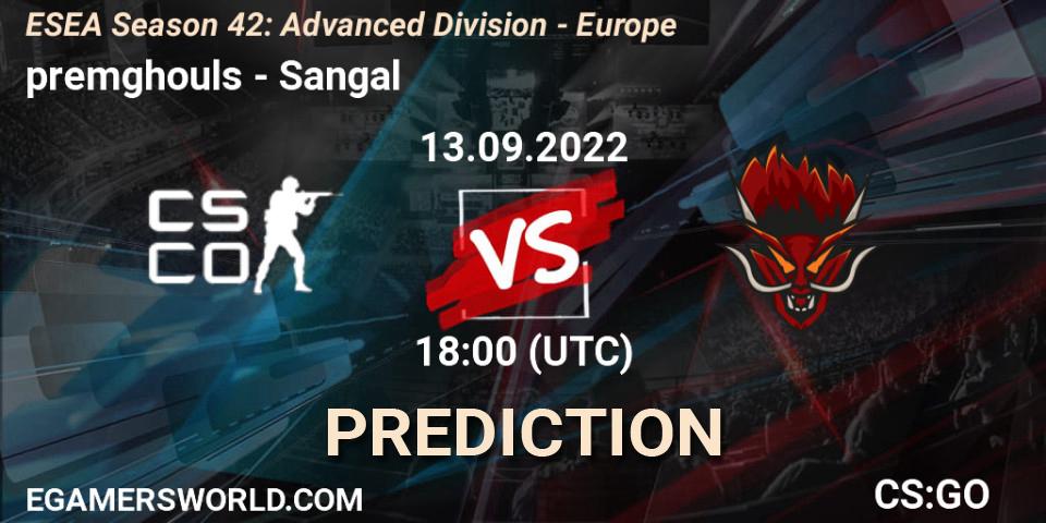 Prognoza premghouls - Sangal. 13.09.2022 at 18:00, Counter-Strike (CS2), ESEA Season 42: Advanced Division - Europe