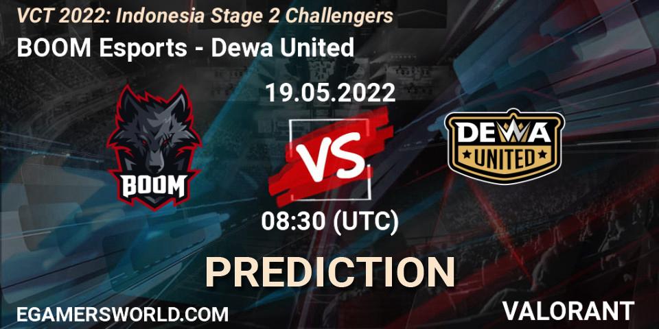 Prognoza BOOM Esports - Dewa United. 19.05.22, VALORANT, VCT 2022: Indonesia Stage 2 Challengers