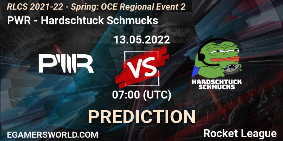 Prognoza PWR - Hardschtuck Schmucks. 13.05.2022 at 07:00, Rocket League, RLCS 2021-22 - Spring: OCE Regional Event 2
