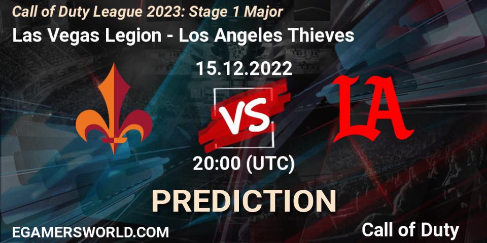 Prognoza Las Vegas Legion - Los Angeles Thieves. 15.12.2022 at 20:55, Call of Duty, Call of Duty League 2023: Stage 1 Major