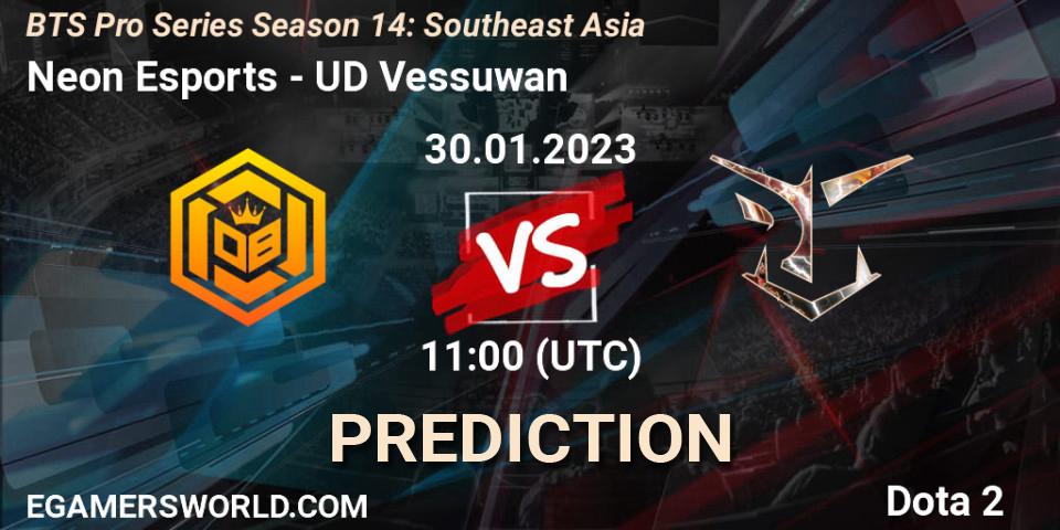 Prognoza Neon Esports - UD Vessuwan. 30.01.23, Dota 2, BTS Pro Series Season 14: Southeast Asia