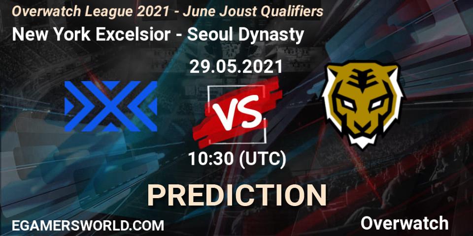 Prognoza New York Excelsior - Seoul Dynasty. 29.05.2021 at 10:30, Overwatch, Overwatch League 2021 - June Joust Qualifiers