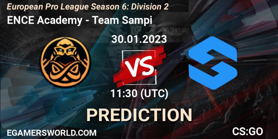 Prognoza ENCE Academy - Team Sampi. 30.01.2023 at 11:30, Counter-Strike (CS2), European Pro League Season 6: Division 2