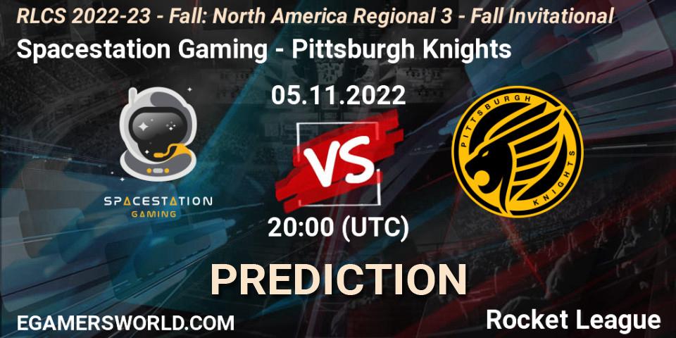 Prognoza Spacestation Gaming - Pittsburgh Knights. 05.11.2022 at 19:50, Rocket League, RLCS 2022-23 - Fall: North America Regional 3 - Fall Invitational