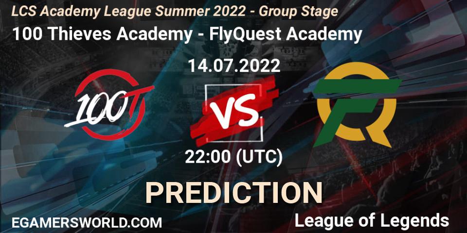 Prognoza 100 Thieves Academy - FlyQuest Academy. 14.07.2022 at 22:00, LoL, LCS Academy League Summer 2022 - Group Stage
