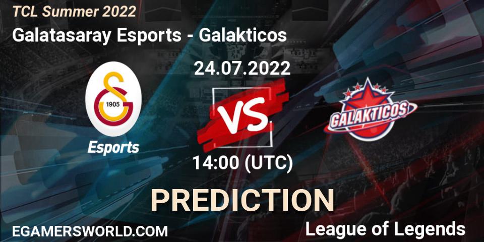Prognoza Galatasaray Esports - Galakticos. 24.07.22, LoL, TCL Summer 2022