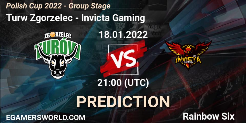 Prognoza Turów Zgorzelec - Invicta Gaming. 18.01.2022 at 21:00, Rainbow Six, Polish Cup 2022 - Group Stage