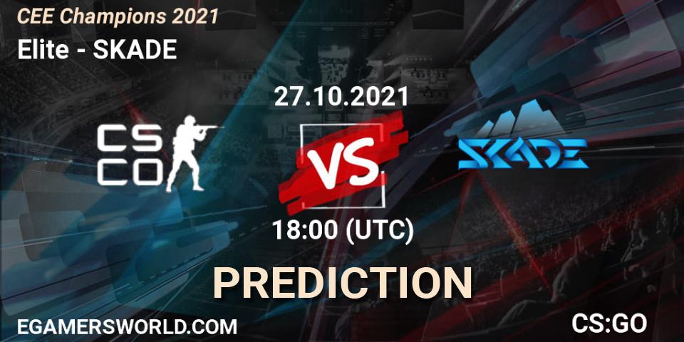 Prognoza Elite - SKADE. 27.10.2021 at 18:00, Counter-Strike (CS2), CEE Champions 2021