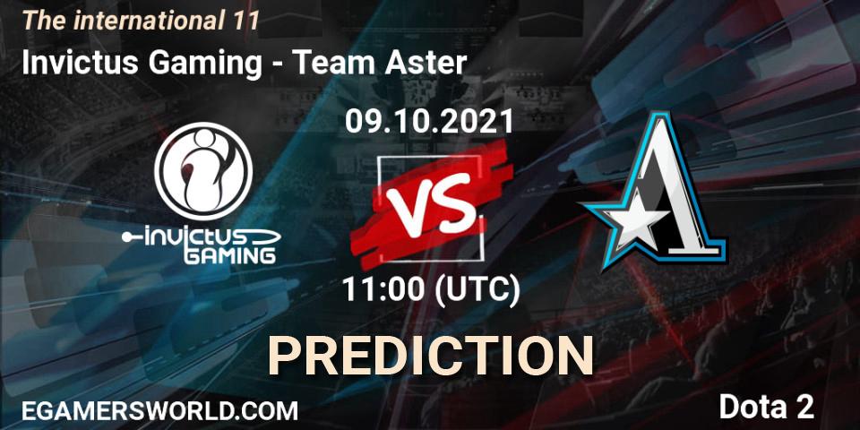 Prognoza Invictus Gaming - Team Aster. 09.10.2021 at 12:09, Dota 2, The Internationa 2021