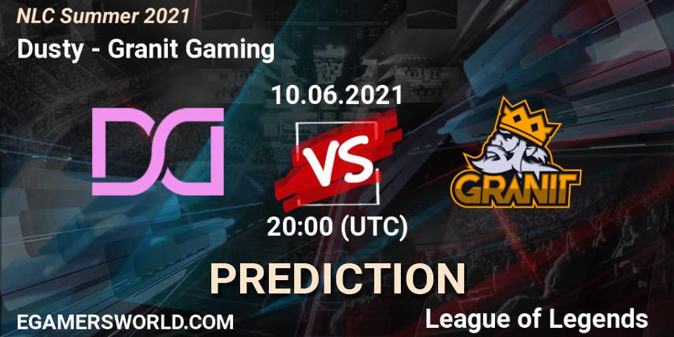 Prognoza Dusty - Granit Gaming. 10.06.2021 at 20:00, LoL, NLC Summer 2021