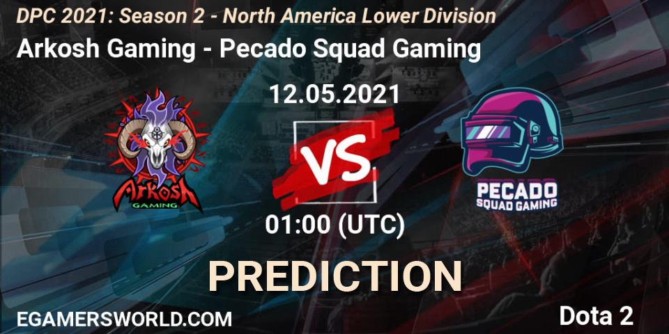 Prognoza Arkosh Gaming - Pecado Squad Gaming. 12.05.2021 at 01:05, Dota 2, DPC 2021: Season 2 - North America Lower Division