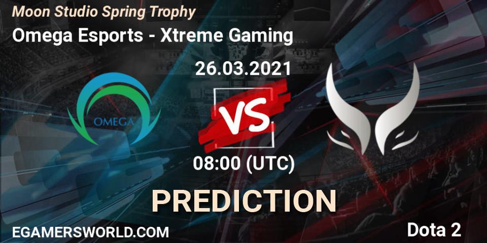 Prognoza Omega Esports - Xtreme Gaming. 26.03.2021 at 08:04, Dota 2, Moon Studio Spring Trophy