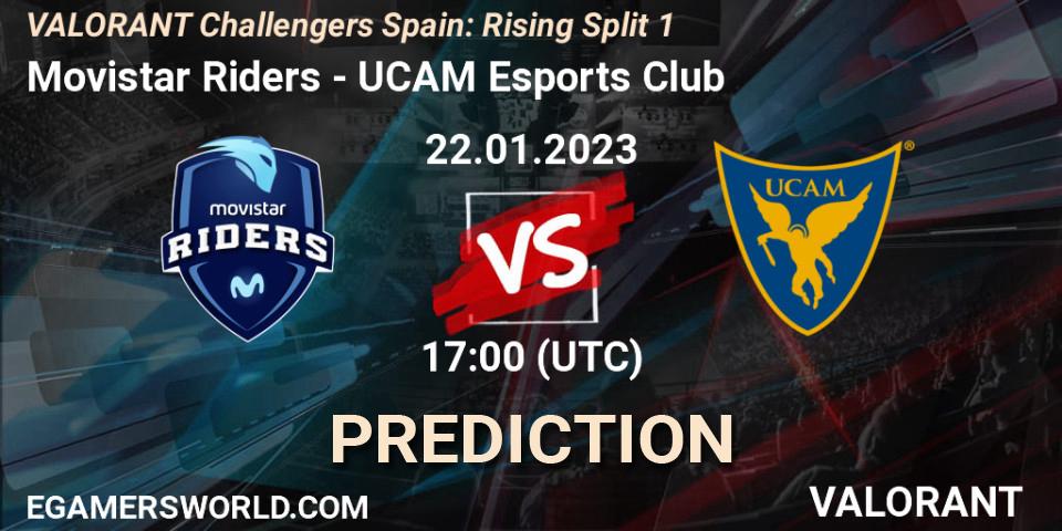 Prognoza Movistar Riders - UCAM Esports Club. 22.01.2023 at 17:15, VALORANT, VALORANT Challengers 2023 Spain: Rising Split 1