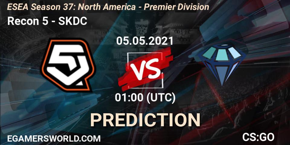 Prognoza Recon 5 - SKDC. 05.05.2021 at 01:00, Counter-Strike (CS2), ESEA Season 37: North America - Premier Division