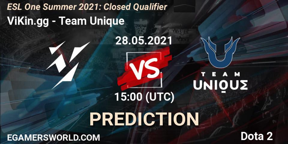 Prognoza ViKin.gg - Team Unique. 28.05.2021 at 15:00, Dota 2, ESL One Summer 2021: Closed Qualifier