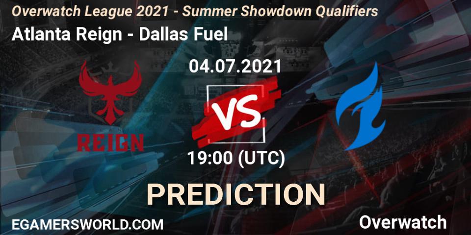 Prognoza Atlanta Reign - Dallas Fuel. 04.07.2021 at 19:00, Overwatch, Overwatch League 2021 - Summer Showdown Qualifiers