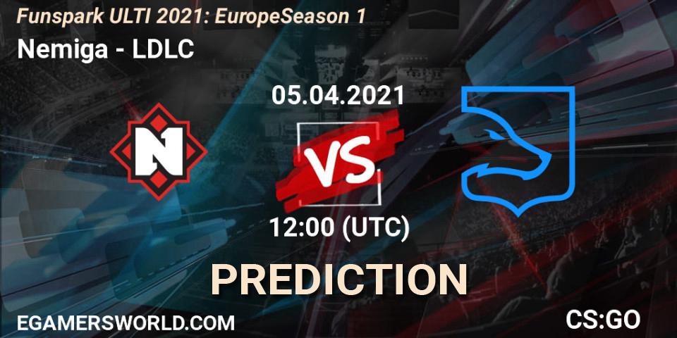 Prognoza Nemiga - LDLC. 05.04.2021 at 12:00, Counter-Strike (CS2), Funspark ULTI 2021: Europe Season 1