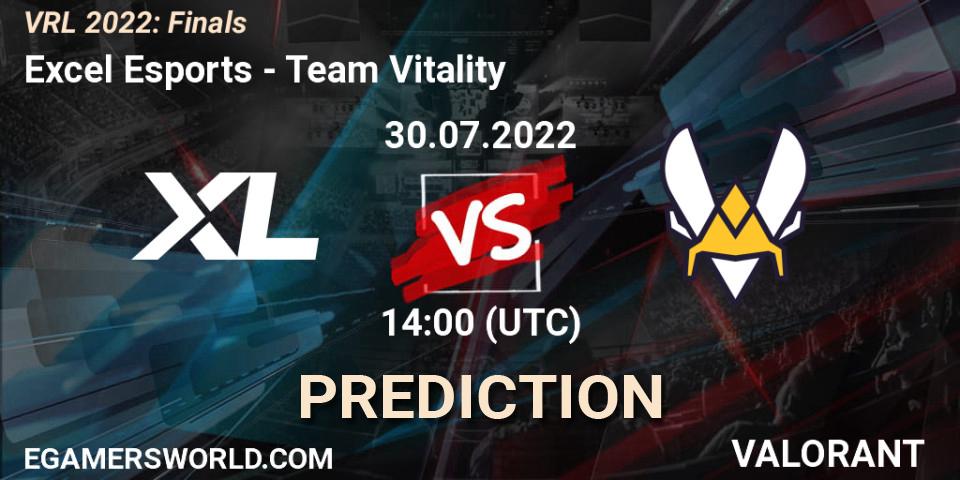 Prognoza Excel Esports - Team Vitality. 30.07.2022 at 14:00, VALORANT, VRL 2022: Finals