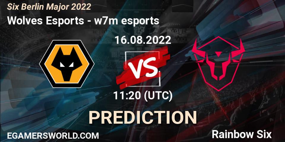 Prognoza Wolves Esports - w7m esports. 17.08.22, Rainbow Six, Six Berlin Major 2022