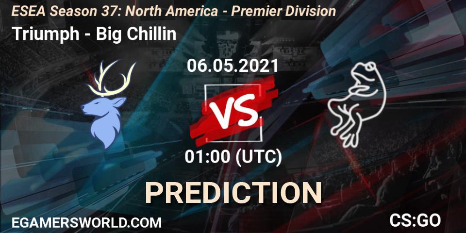 Prognoza Triumph - Big Chillin. 06.05.2021 at 01:00, Counter-Strike (CS2), ESEA Season 37: North America - Premier Division