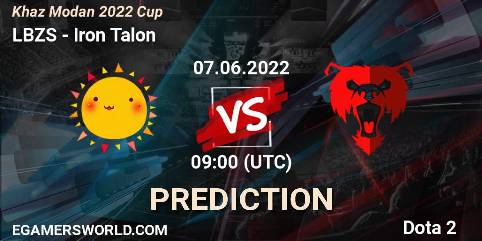 Prognoza LBZS - Iron Talon. 07.06.2022 at 06:08, Dota 2, Khaz Modan 2022 Cup