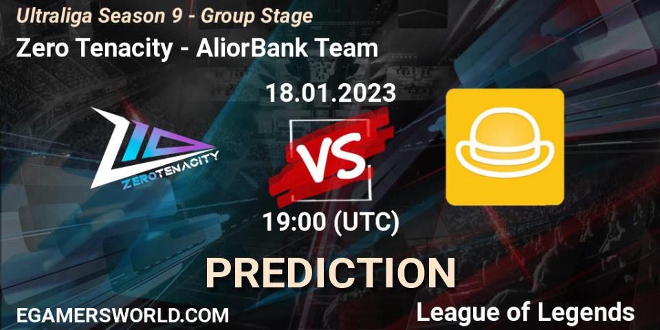 Prognoza Zero Tenacity - AliorBank Team. 18.01.2023 at 19:00, LoL, Ultraliga Season 9 - Group Stage