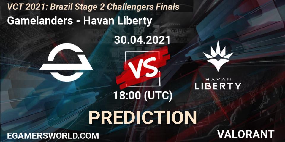 Prognoza Gamelanders - Havan Liberty. 30.04.2021 at 16:00, VALORANT, VCT 2021: Brazil Stage 2 Challengers Finals