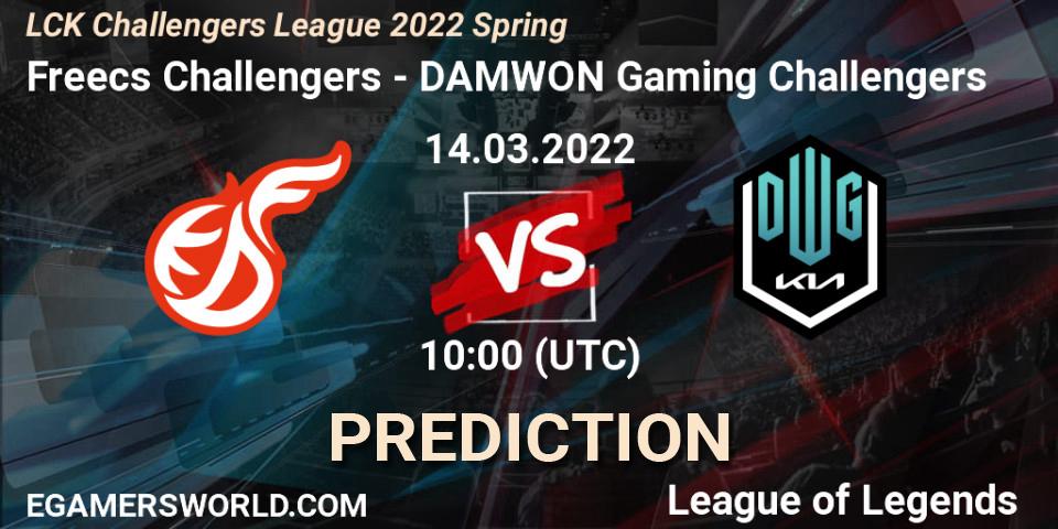 Prognoza Freecs Challengers - DAMWON Gaming Challengers. 14.03.2022 at 10:00, LoL, LCK Challengers League 2022 Spring