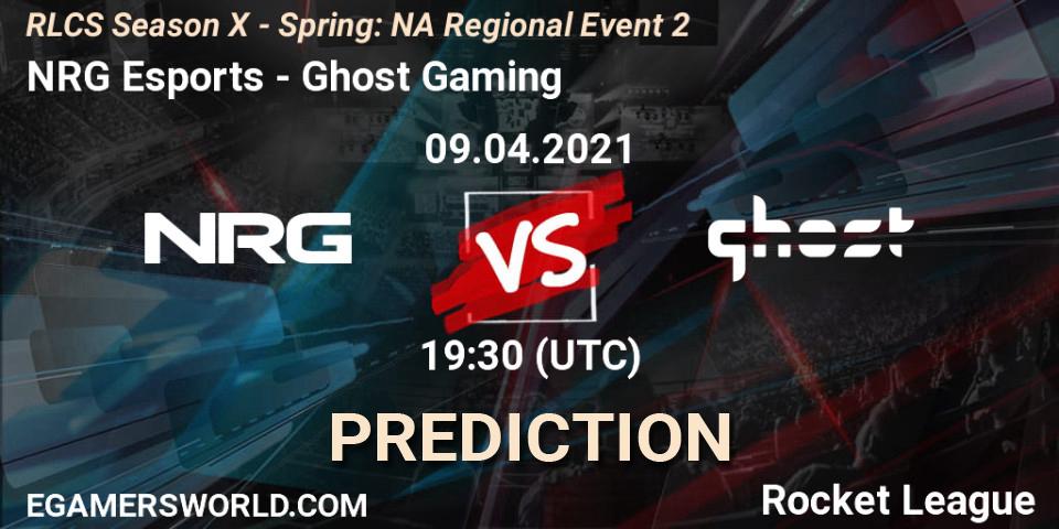 Prognoza NRG Esports - Ghost Gaming. 09.04.2021 at 19:30, Rocket League, RLCS Season X - Spring: NA Regional Event 2