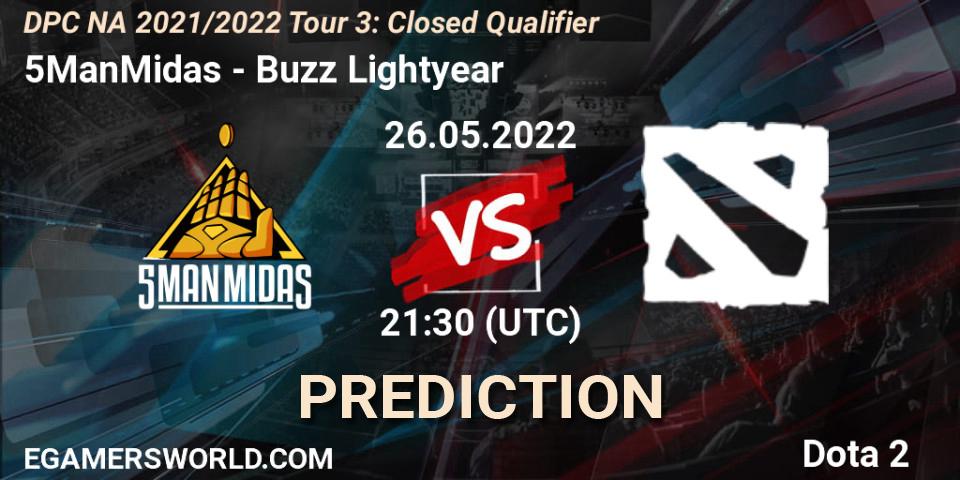 Prognoza 5ManMidas - Buzz Lightyear. 26.05.2022 at 21:34, Dota 2, DPC NA 2021/2022 Tour 3: Closed Qualifier