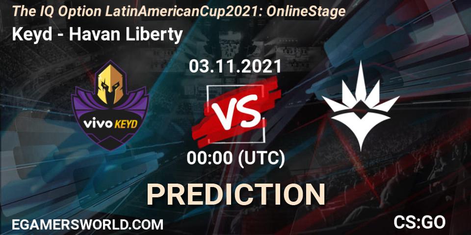 Prognoza Keyd - Havan Liberty. 03.11.2021 at 00:00, Counter-Strike (CS2), The IQ Option Latin American Cup 2021: Online Stage