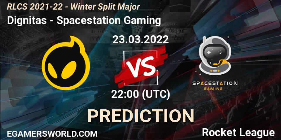 Prognoza Dignitas - Spacestation Gaming. 23.03.2022 at 22:00, Rocket League, RLCS 2021-22 - Winter Split Major