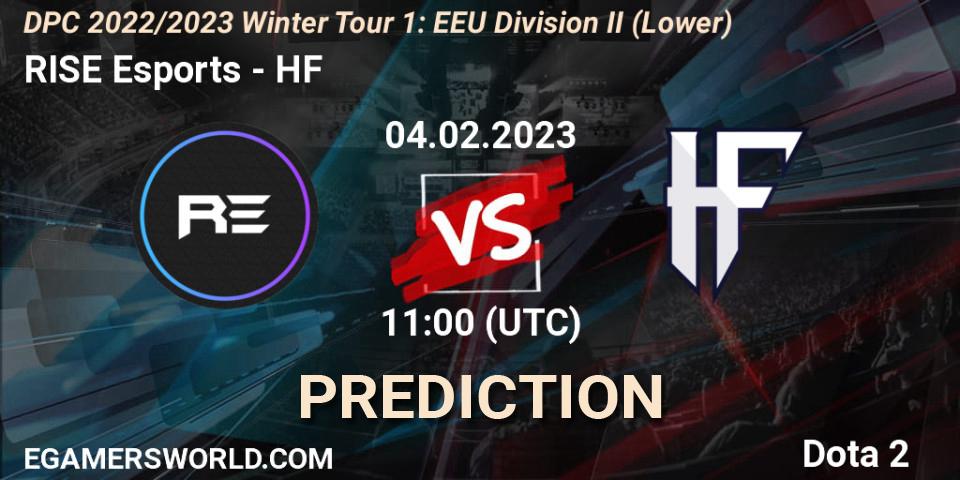 Prognoza RISE Esports - HF. 04.02.23, Dota 2, DPC 2022/2023 Winter Tour 1: EEU Division II (Lower)