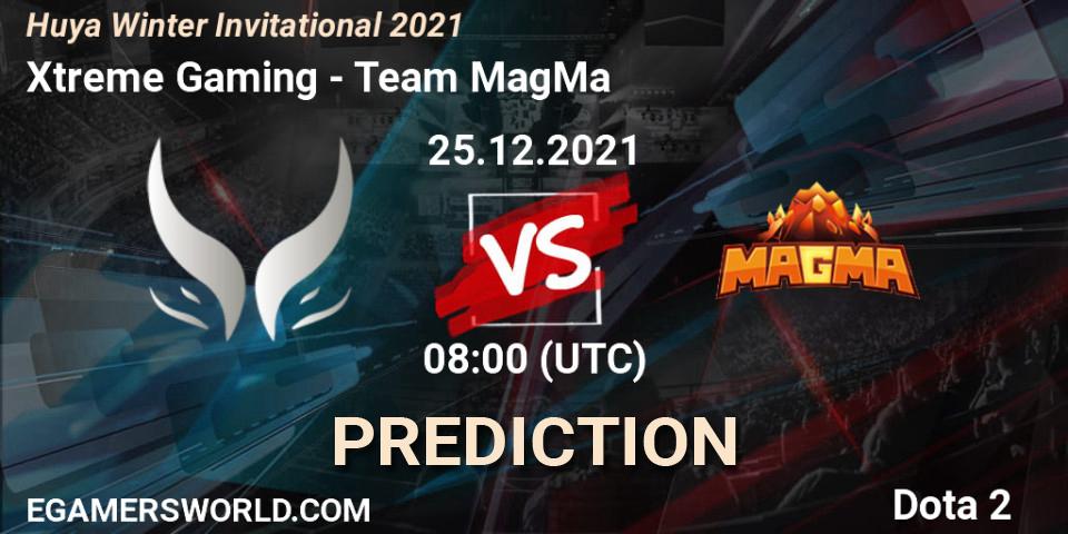 Prognoza Xtreme Gaming - Team MagMa. 25.12.2021 at 08:20, Dota 2, Huya Winter Invitational 2021