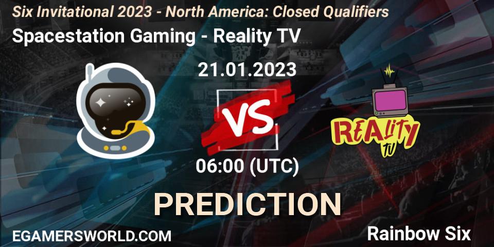 Prognoza Spacestation Gaming - Reality TV. 21.01.2023 at 20:30, Rainbow Six, Six Invitational 2023 - North America: Closed Qualifiers