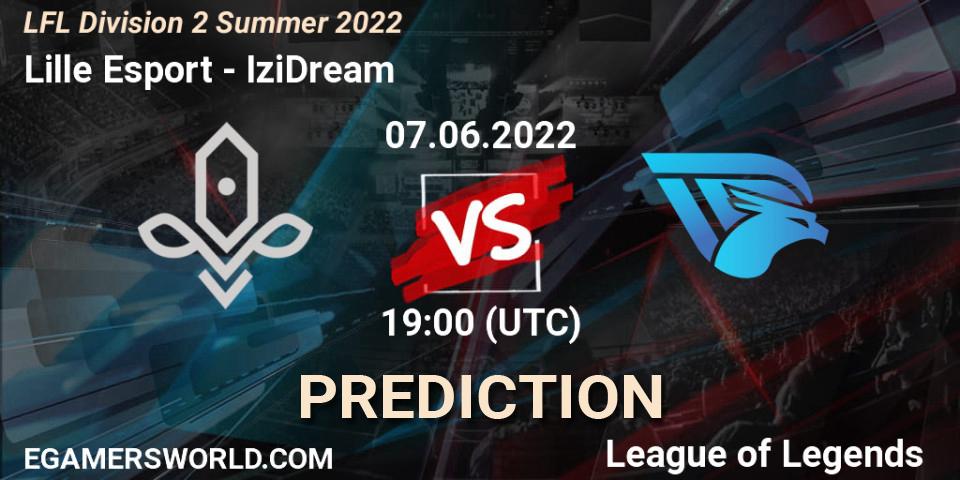 Prognoza Lille Esport - IziDream. 07.06.2022 at 19:00, LoL, LFL Division 2 Summer 2022