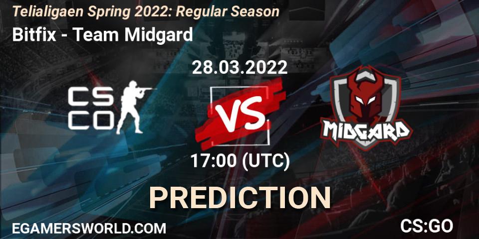 Prognoza Bitfix - Team Midgard. 03.04.2022 at 18:00, Counter-Strike (CS2), Telialigaen Spring 2022: Regular Season
