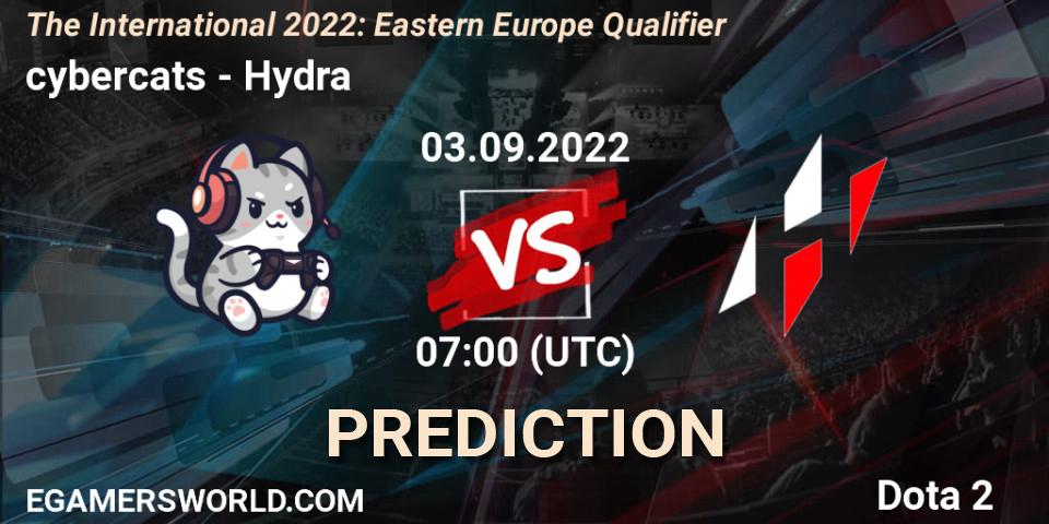 Prognoza cybercats - Hydra. 03.09.2022 at 07:12, Dota 2, The International 2022: Eastern Europe Qualifier