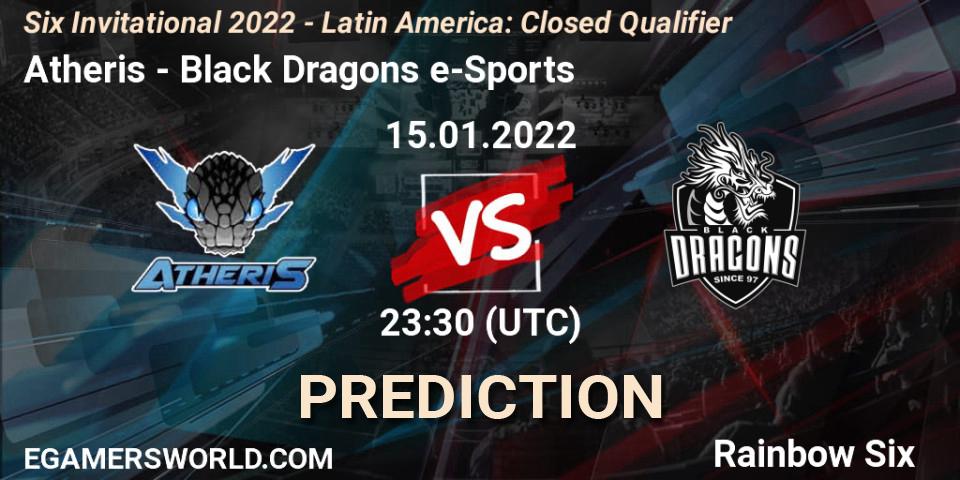 Prognoza Atheris - Black Dragons e-Sports. 15.01.2022 at 23:30, Rainbow Six, Six Invitational 2022 - Latin America: Closed Qualifier
