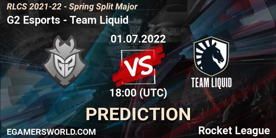 Prognoza G2 Esports - Team Liquid. 01.07.22, Rocket League, RLCS 2021-22 - Spring Split Major